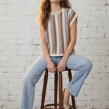 IN THE LINEUP STRIPE KNIT SWEATER