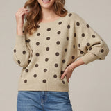 SPOTTED TO SOHO POLKA DOT SWEATER