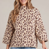 TAKE THE CHANCE LEOPARD PRINT SWEATER