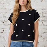 SPOT OF STYLE POLKA DOT SWEATER