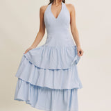 ETHEREAL LOVE BABY BLUE MAXI DRESS