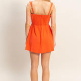 ONLINE EXCLUSIVE:  CITY SWEETHEART MINI DRESS - ORANGE OR GOLD