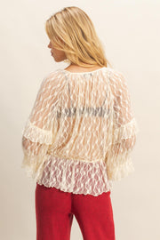 DELICATE DREAMS LACE BLOUSE