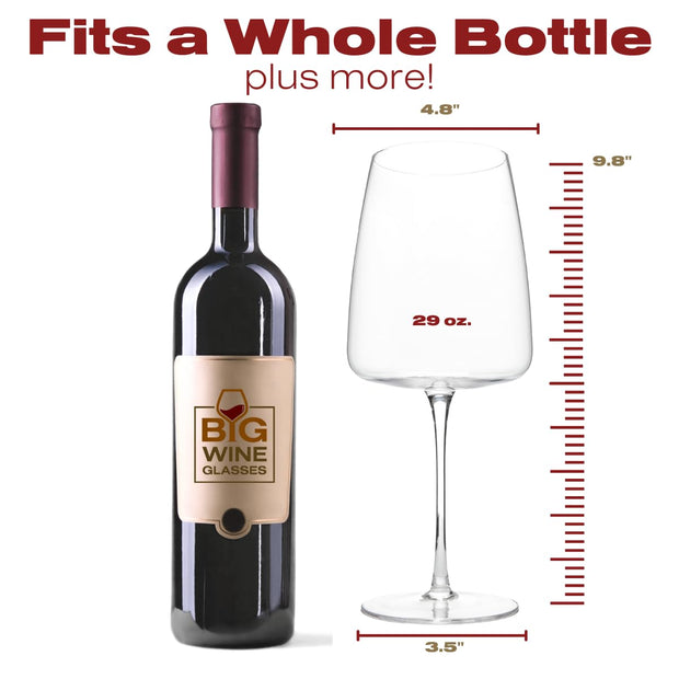GOLIATH BIG WINE GLASSES - SET OF TWO