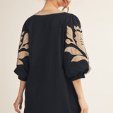 POLISHED AND POISED BAROQUE FLORAL DRESS