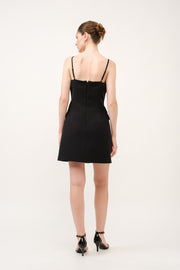 NIGHT OF NIGHTS BLACK MINI DRESS