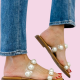 CORKYS CATCH A BUZZ CLEAR SANDALS