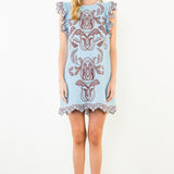 ONLINE EXCLUSIVE:  SUNNY VIEWS EMBROIDERY DETAIL DRESS