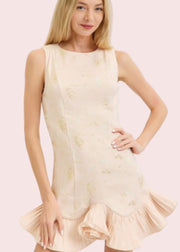 FEELING ROMANTIC PALE PINK MINI DRESS