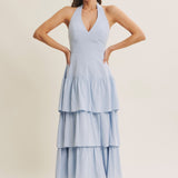 ETHEREAL LOVE BABY BLUE MAXI DRESS