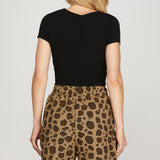 MIDNIGHT SUN LEOPARD PRINT SHORTS