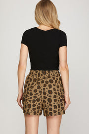 MIDNIGHT SUN LEOPARD PRINT SHORTS