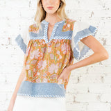 ONLINE EXCLUSIVE:  BLOSSOM BLISS MIXED MEDIA TOP