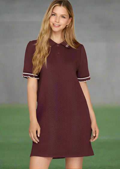SOCIAL GATHERING QUILTED MINI DRESS