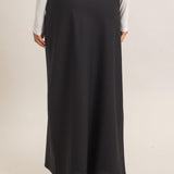 CLASSIC CHARM TIE WAIST MAXI SKIRT - BLACK OR BROWN
