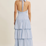 ETHEREAL LOVE BABY BLUE MAXI DRESS