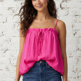 A LITTLE LOVELY SATIN BUBBLE TOP