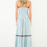 BALI GIRLS TRIP STRIPED MAXI DRESS