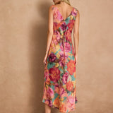 DARING TO BLOOM PARISIAN FLORAL DRESS
