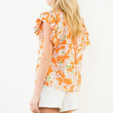 SWEET SUNSHINE FLORAL PRINT TOP