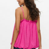 A LITTLE LOVELY SATIN BUBBLE TOP
