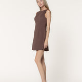 FLIRTY AT HEART CHOCOLATE MINI DRESS