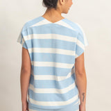 SIMPLE AND SWEET STRIPE SHORT SET - BLACK OR BLUE