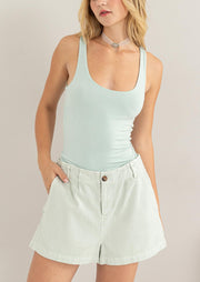 SEIZE THE DAY HIGH WAISTED SHORTS - PINK, CREAM OR MINT