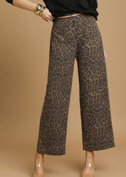 WILDLY POISED ANIMAL PRINT PANTS