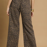 WILDLY POISED ANIMAL PRINT PANTS