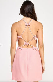 OH SO SWEET PINK BOW DETAIL DRESS