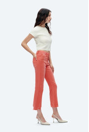 TIME TO EVOLVE ALICE MID RISE CROP FLARE JEANS