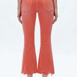 TIME TO EVOLVE ALICE MID RISE CROP FLARE JEANS