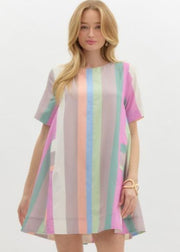 STRIPE A POSE SPRING DRESS