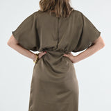 DATE NIGHT OUT MOCHA MIDI DRESS