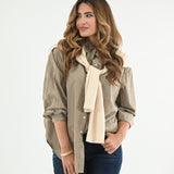PREPPY CHARM STRIPED SHIRT WITH LAYERED SLEEVES