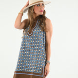 CATCHING FALL FEELS FLORAL SHIFT DRESS