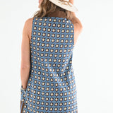 CATCHING FALL FEELS FLORAL SHIFT DRESS