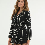 PARIS NIGHTS BLAZER WRAP TIE ROMPER