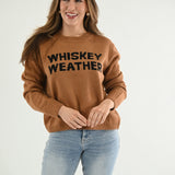 WHISKEY WEATHER CARAMEL SWEATER