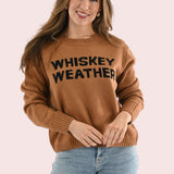 WHISKEY WEATHER CARAMEL SWEATER
