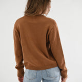 WHISKEY WEATHER CARAMEL SWEATER
