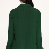 HIDDEN ATTRACTION HUNTER GREEN BLOUSE