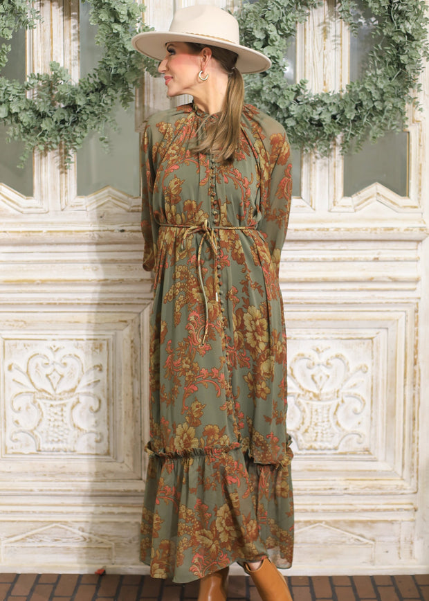 FINER THINGS BLOOMED VINEYARD MAXI DRESS