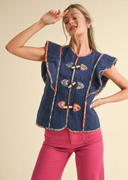 IN ANOTHER LIFE QUILTED VEST