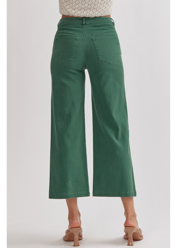 LET'S STAY IN HUNTER GREEN DENIM PANT