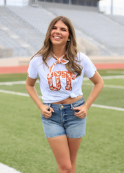 QUEEN OF SPARKLES JEWELED UT SHIRT