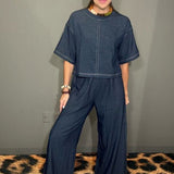 EASY CONFIDENCE BLUE DENIM SET