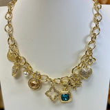 THE CHARMER GOLD CHARM NECKLACE
