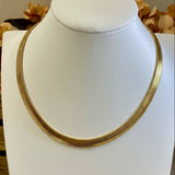 HAPPY TO SEE YOU HERRINGBONE CHAIN NECKLACE
